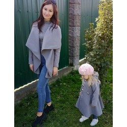 Пальто весенне-осеннее для мамы и дочки